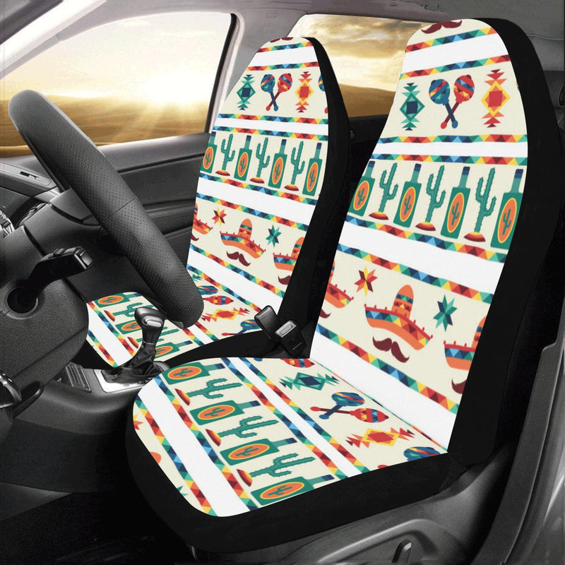 Maracas Mexican Pattern Print Design 01 Car Seat Covers (Set of 2)-JORJUNE.COM