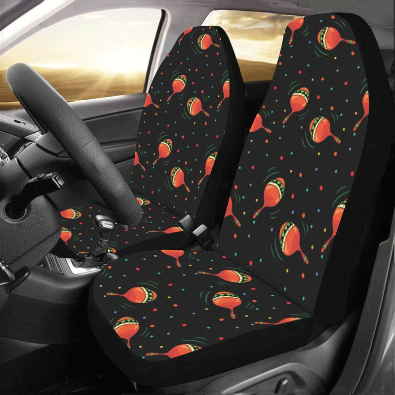 Maracas Pattern Print Design 03 Car Seat Covers (Set of 2)-JORJUNE.COM