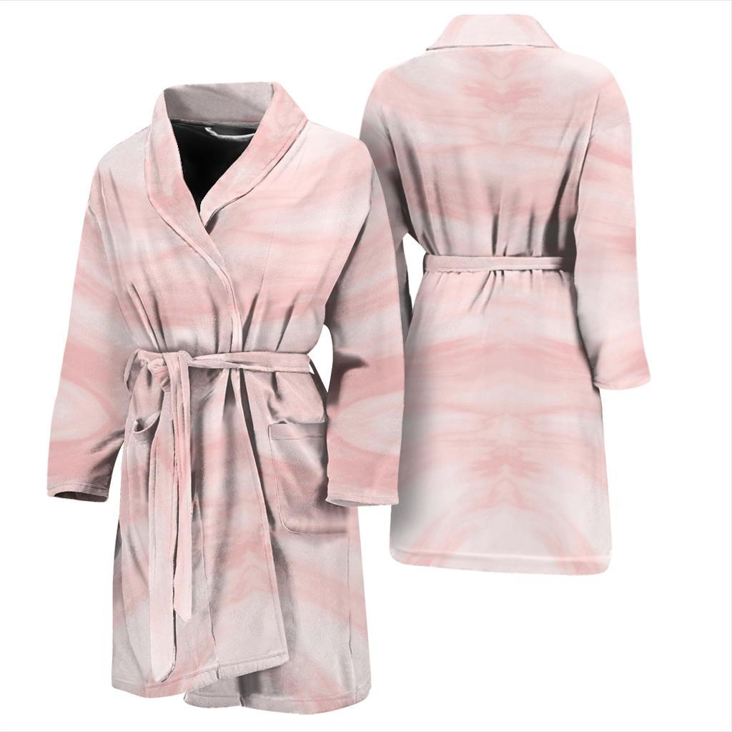 Marble Pattern Print Design 03 Men Bathrobe-JORJUNE.COM