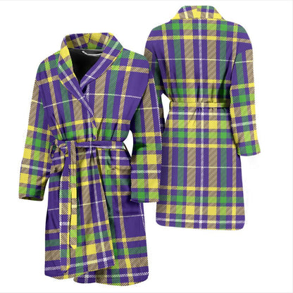 Mardi Gras Pattern Print Design 010 Men Bathrobe-JORJUNE.COM