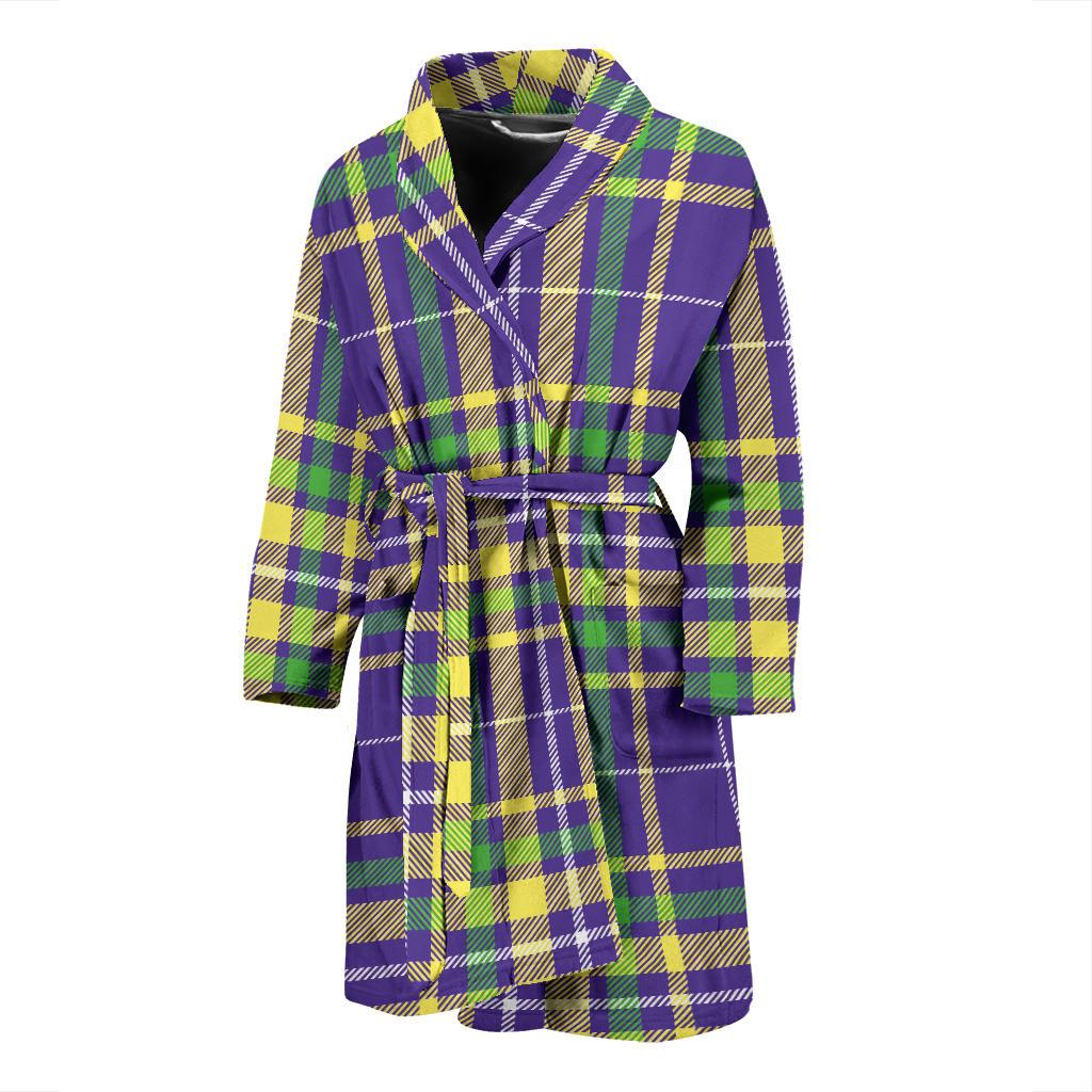 Mardi Gras Pattern Print Design 010 Men Bathrobe-JORJUNE.COM