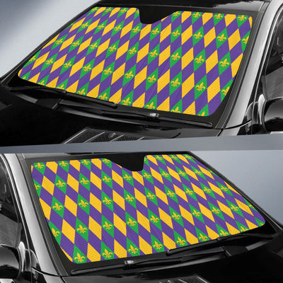 Mardi Gras Pattern Print Design 05 Car Sun Shades-JORJUNE.COM