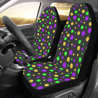 Mardi Gras Pattern Print Design 07 Car Seat Covers (Set of 2)-JORJUNE.COM