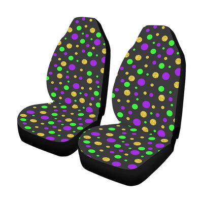 Mardi Gras Pattern Print Design 07 Car Seat Covers (Set of 2)-JORJUNE.COM