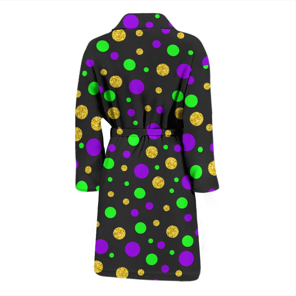 Mardi Gras Pattern Print Design 07 Men Bathrobe-JORJUNE.COM