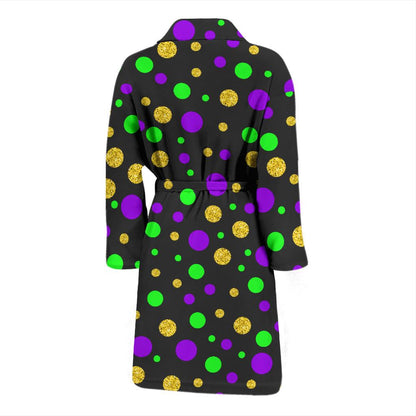 Mardi Gras Pattern Print Design 07 Men Bathrobe-JORJUNE.COM