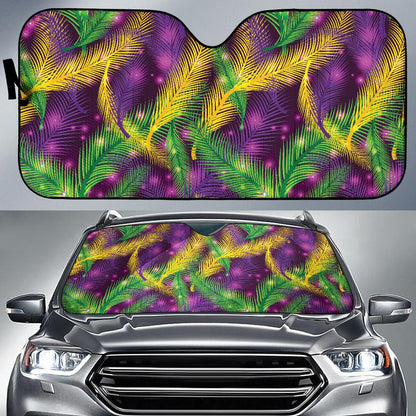 Mardi Gras Pattern Print Design 09 Car Sun Shades-JORJUNE.COM