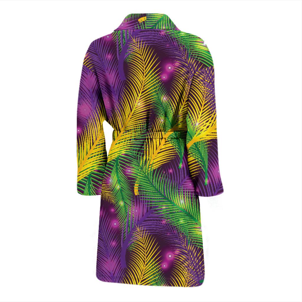 Mardi Gras Pattern Print Design 09 Men Bathrobe-JORJUNE.COM