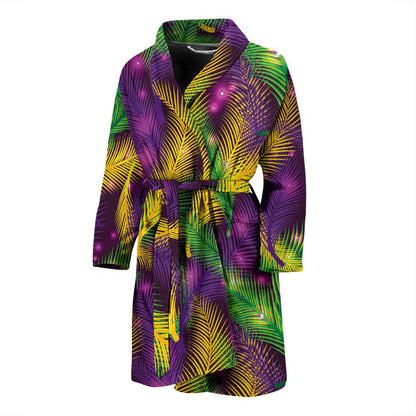 Mardi Gras Pattern Print Design 09 Men Bathrobe-JORJUNE.COM