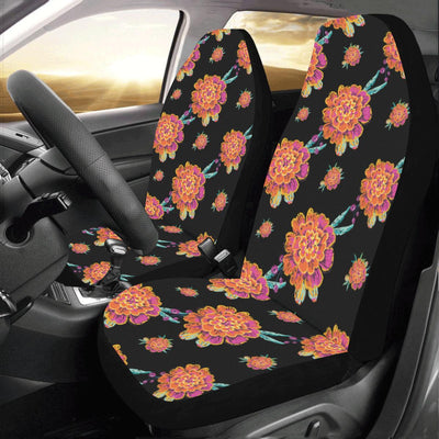 Marigold Pattern Print Design 01 Car Seat Covers (Set of 2)-JORJUNE.COM