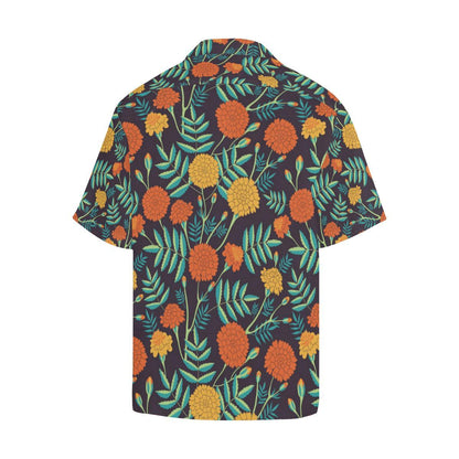 Marigold Pattern Print Design MR01 Men Hawaiian Shirt-JorJune