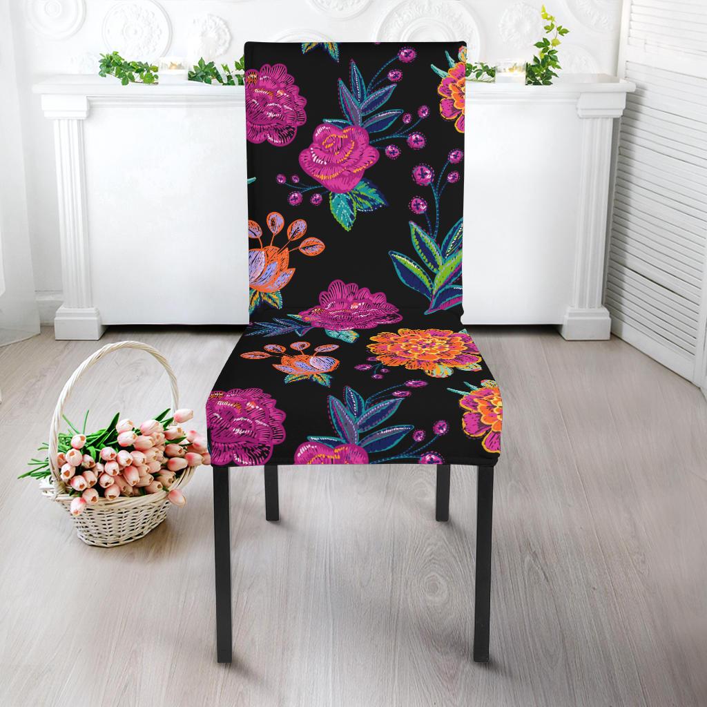 Marigold Pattern Print Design MR02 Dining Chair Slipcover-JORJUNE.COM