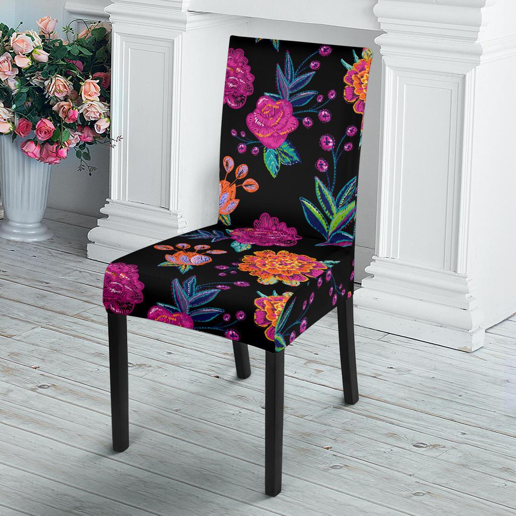 Marigold Pattern Print Design MR02 Dining Chair Slipcover-JORJUNE.COM