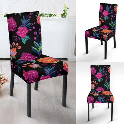 Marigold Pattern Print Design MR02 Dining Chair Slipcover-JORJUNE.COM