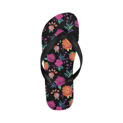 Marigold Pattern Print Design MR02 Flip Flops-JorJune