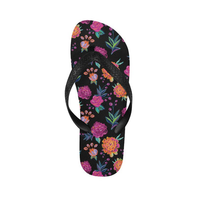 Marigold Pattern Print Design MR02 Flip Flops-JorJune