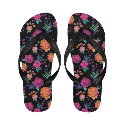 Marigold Pattern Print Design MR02 Flip Flops-JorJune