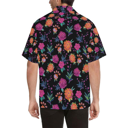 Marigold Pattern Print Design MR02 Men Hawaiian Shirt-JorJune