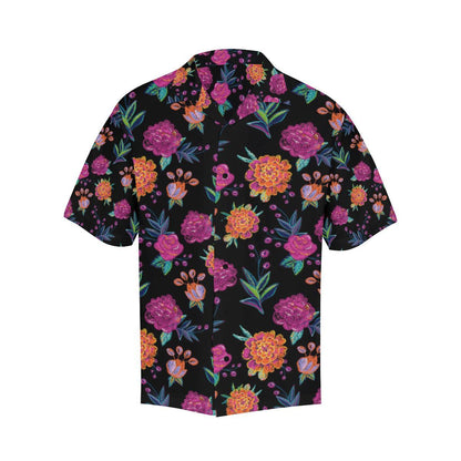 Marigold Pattern Print Design MR02 Men Hawaiian Shirt-JorJune