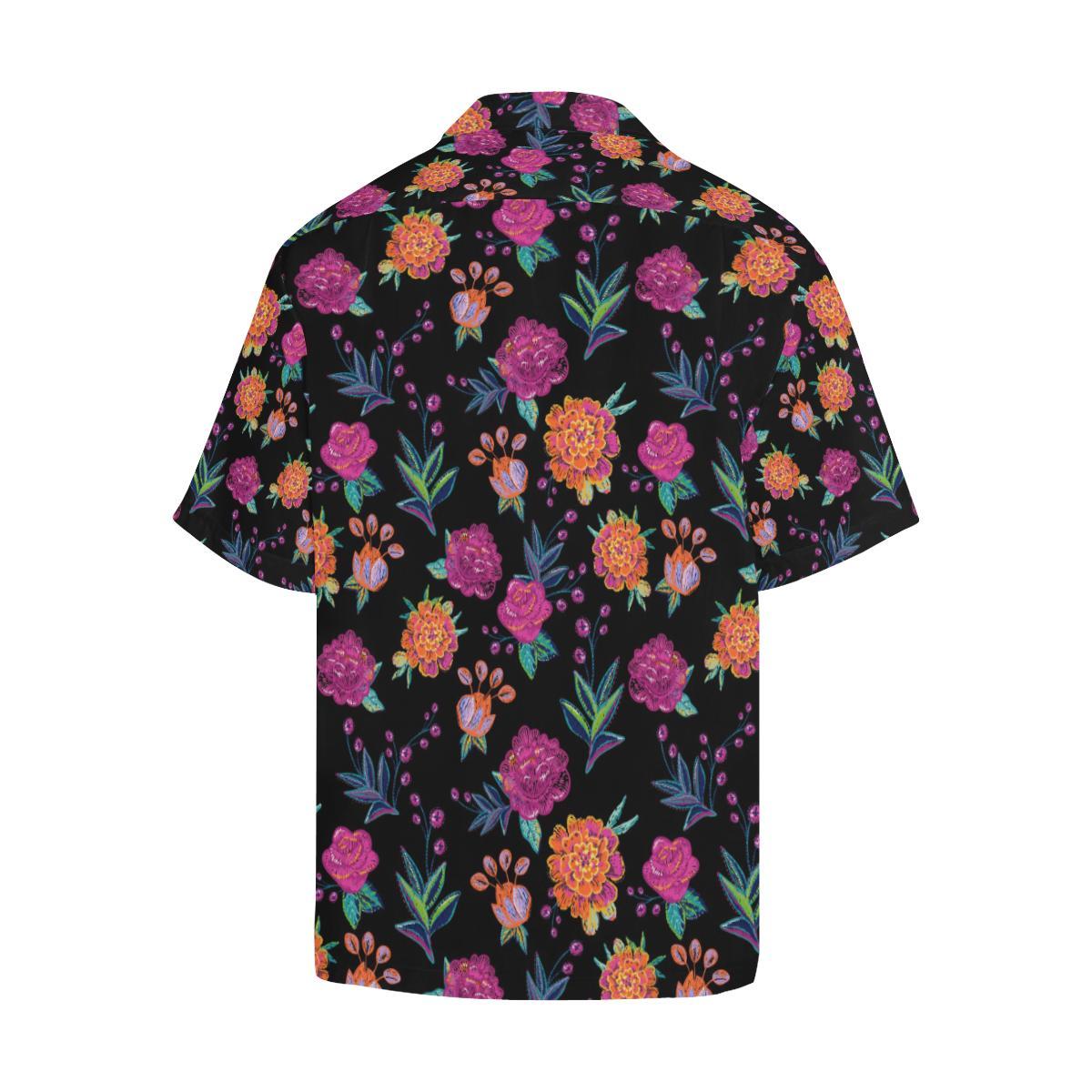 Marigold Pattern Print Design MR02 Men Hawaiian Shirt-JorJune