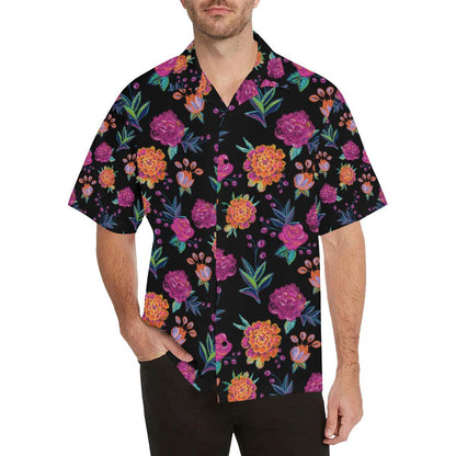 Marigold Pattern Print Design MR02 Men Hawaiian Shirt-JorJune