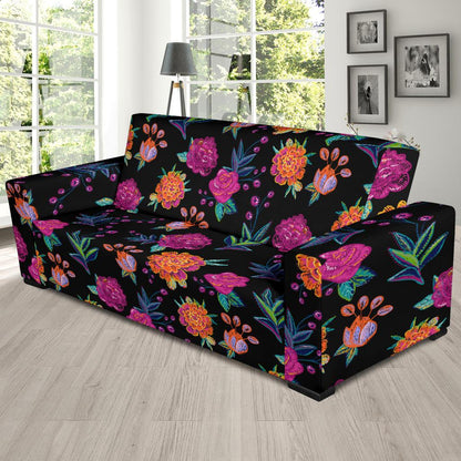 Marigold Pattern Print Design MR02 Sofa Slipcover-JORJUNE.COM