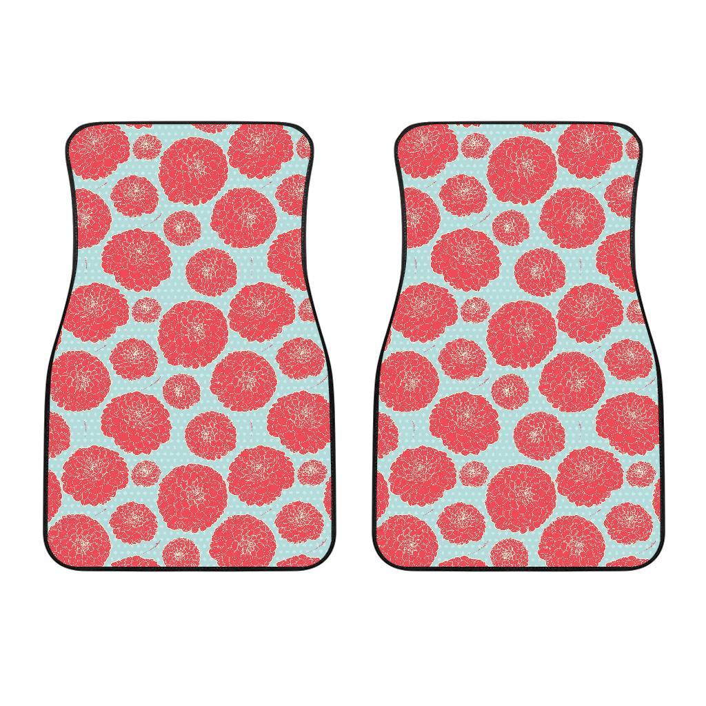Marigold Pattern Print Design MR03 Car Floor Mats-JORJUNE.COM
