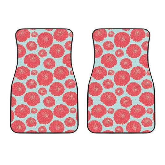 Marigold Pattern Print Design MR03 Car Floor Mats-JORJUNE.COM