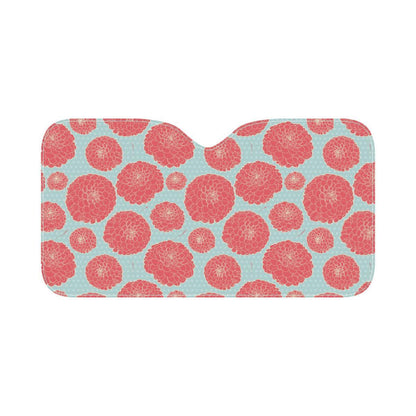 Marigold Pattern Print Design MR03 Car Sun Shade-JorJune