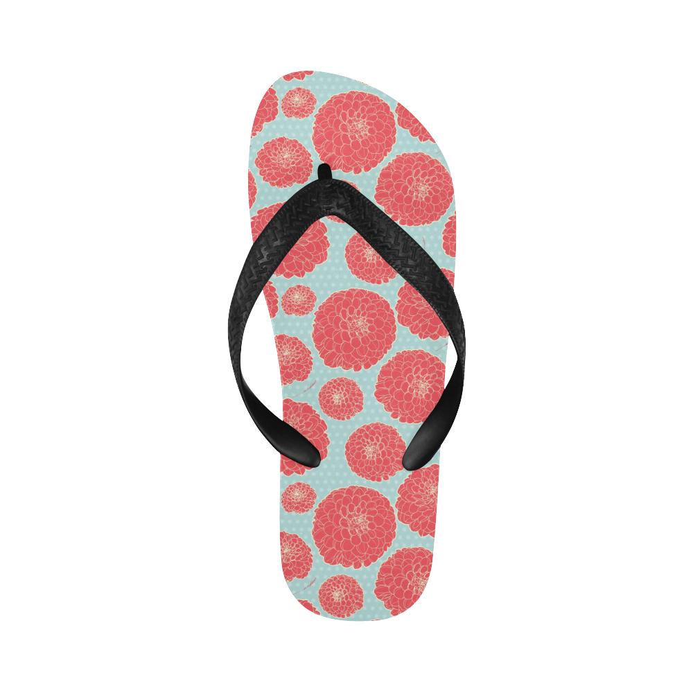 Marigold Pattern Print Design MR03 Flip Flops-JorJune