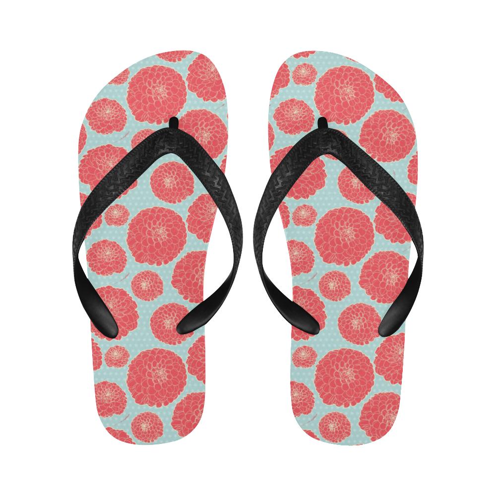 Marigold Pattern Print Design MR03 Flip Flops-JorJune