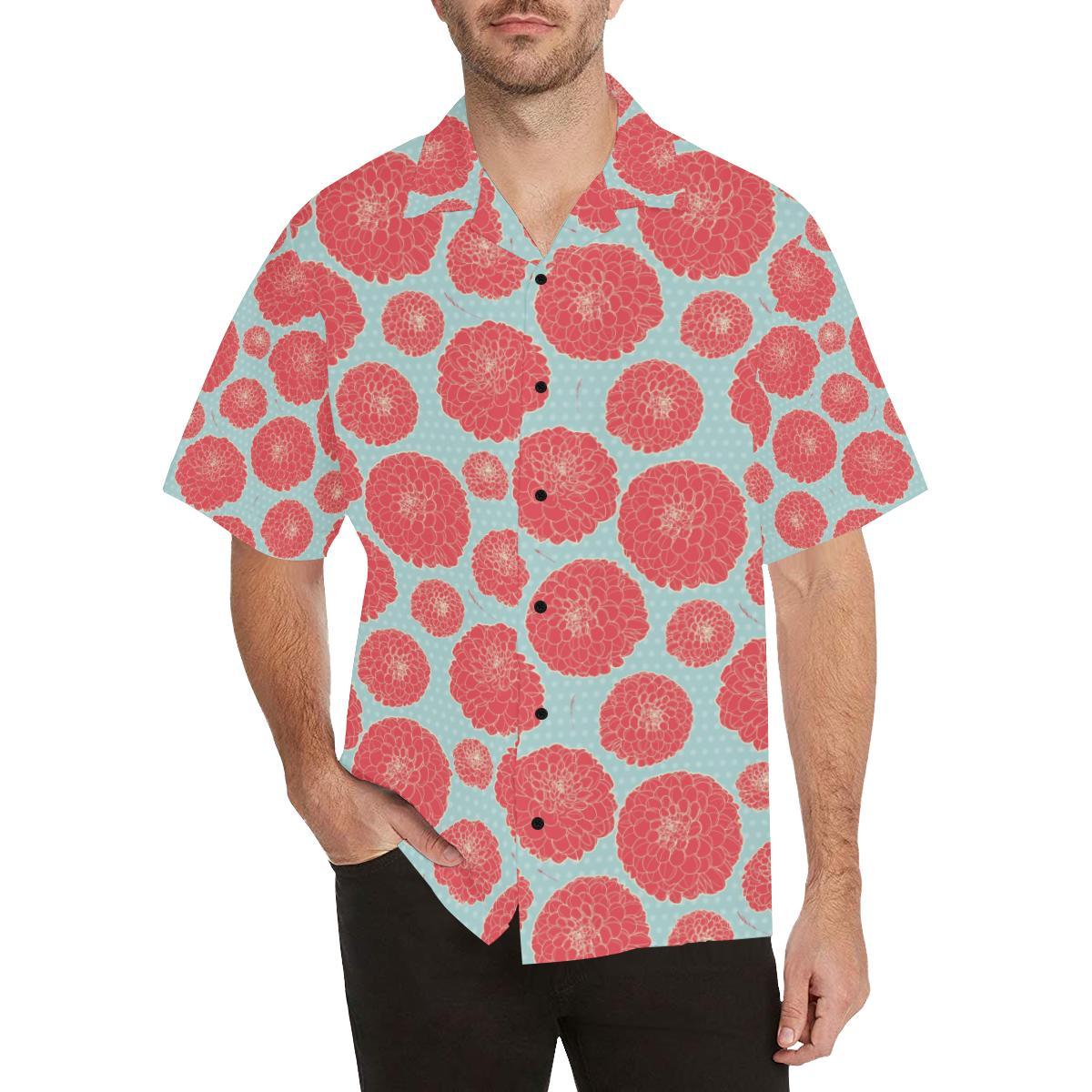Marigold Pattern Print Design MR03 Men Hawaiian Shirt-JorJune