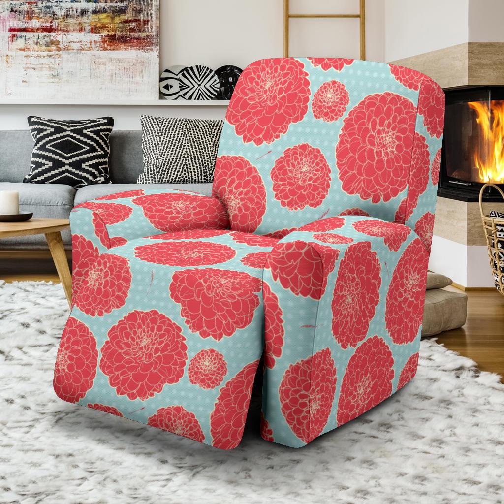 Marigold Pattern Print Design MR03 Recliner Slipcover-JORJUNE.COM