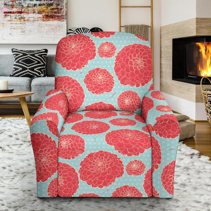 Marigold Pattern Print Design MR03 Recliner Slipcover-JORJUNE.COM