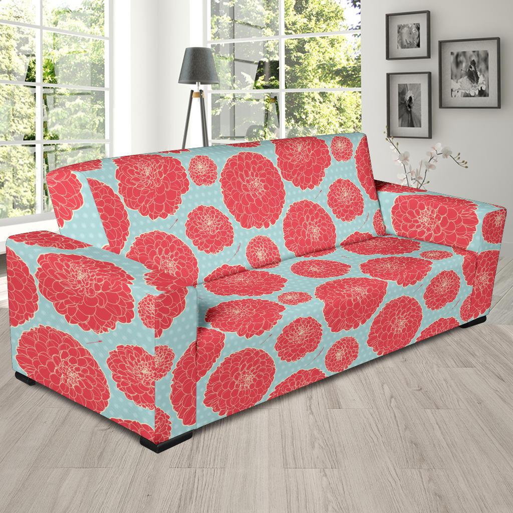 Marigold Pattern Print Design MR03 Sofa Slipcover-JORJUNE.COM