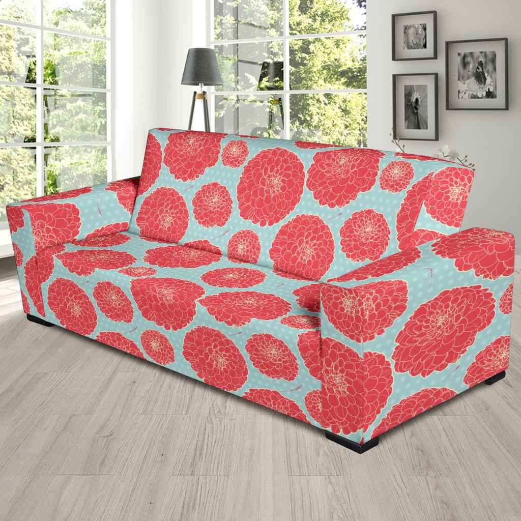Marigold Pattern Print Design MR03 Sofa Slipcover-JORJUNE.COM