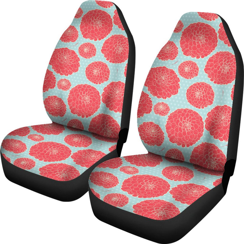 Marigold Pattern Print Design MR03 Universal Fit Car Seat Covers-JorJune