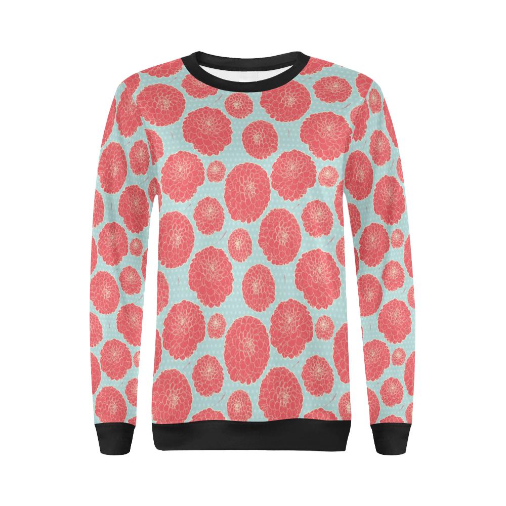 Marigold Pattern Print Design MR03 Women Long Sleeve Sweatshirt-JorJune