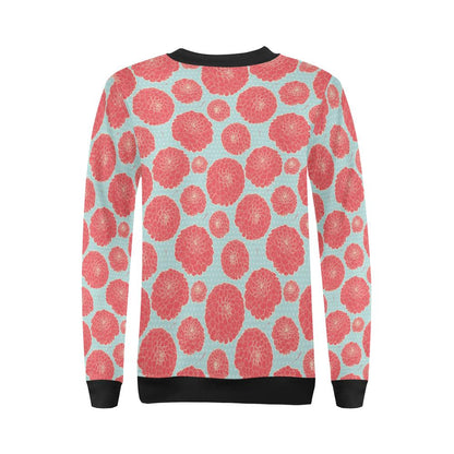 Marigold Pattern Print Design MR03 Women Long Sleeve Sweatshirt-JorJune