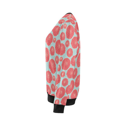 Marigold Pattern Print Design MR03 Women Long Sleeve Sweatshirt-JorJune