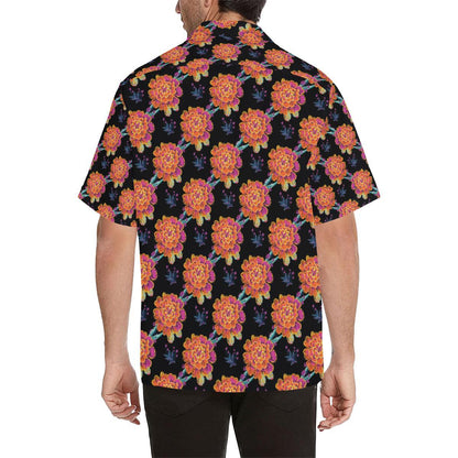 Marigold Pattern Print Design MR04 Men Hawaiian Shirt-JorJune