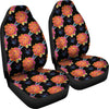 Marigold Pattern Print Design MR04 Universal Fit Car Seat Covers-JorJune