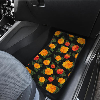 Marigold Pattern Print Design MR05 Car Floor Mats-JORJUNE.COM