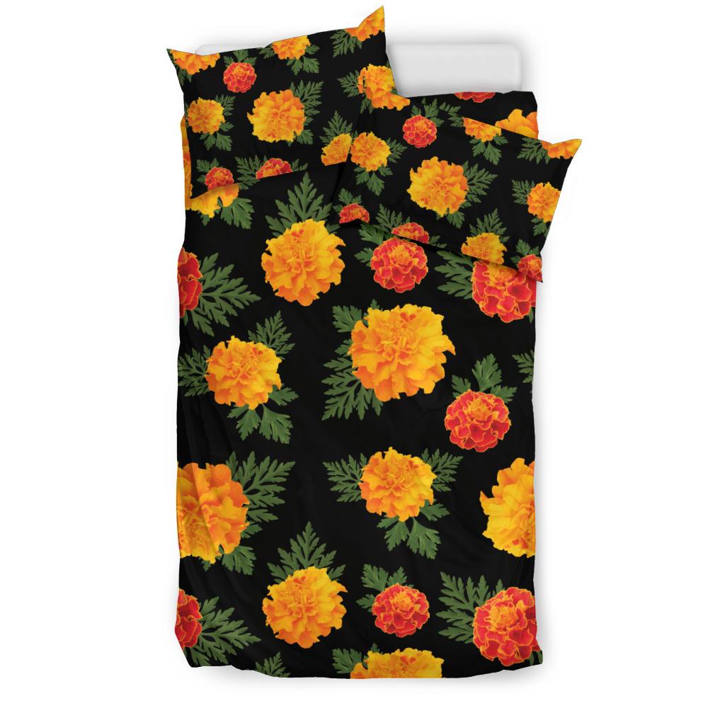 Marigold Pattern Print Design MR05 Duvet Cover Bedding Set-JORJUNE.COM