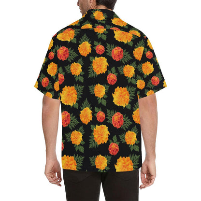 Marigold Pattern Print Design MR05 Men Hawaiian Shirt-JorJune