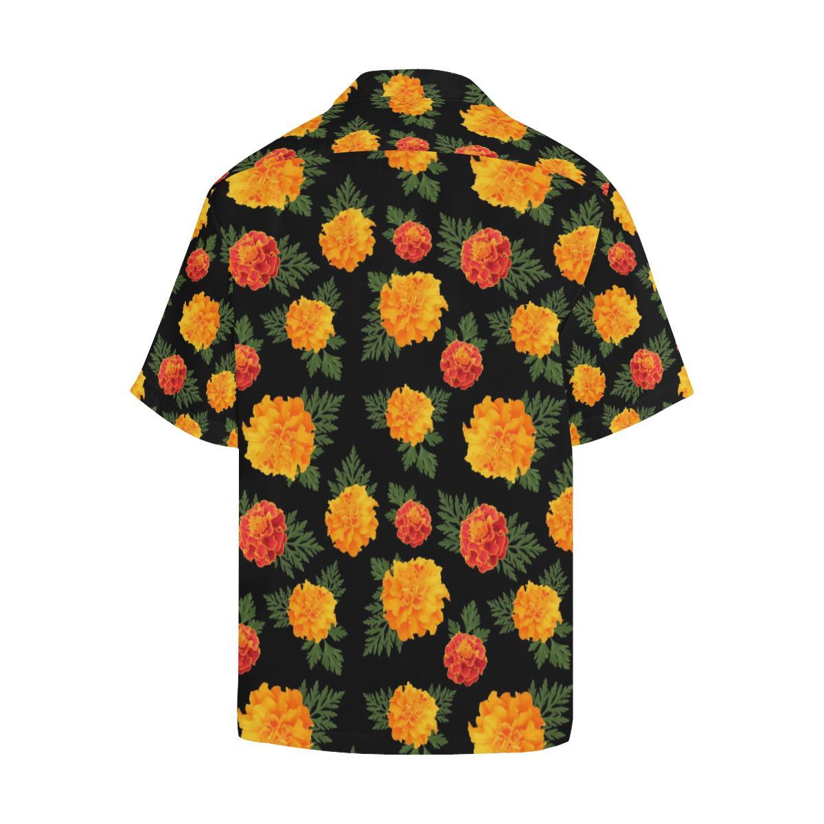 Marigold Pattern Print Design MR05 Men Hawaiian Shirt-JorJune