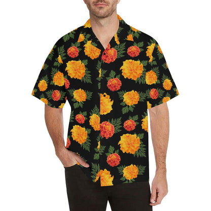 Marigold Pattern Print Design MR05 Men Hawaiian Shirt-JorJune