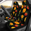 Marigold Pattern Print Design MR05 Universal Fit Car Seat Covers-JorJune