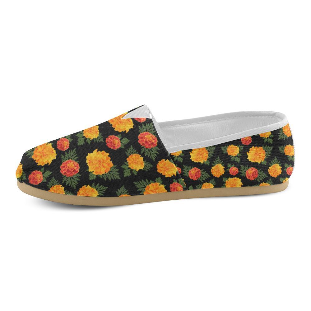 Marigold Pattern Print Design MR05 Women Casual Shoes-JorJune.com