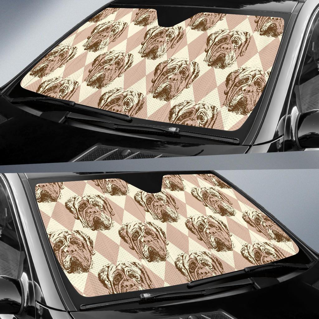 Mastiffs Pattern Print Design 01 Car Sun Shades-JORJUNE.COM